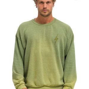 Aviator Nation Olive Gradient Crewneck Sweater